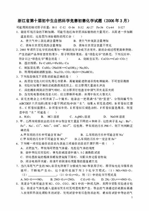 中学生科学竞赛的备赛资料推荐有哪些，中学生科学竞赛备赛资料推荐